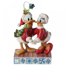 Disney Traditions - Donald and Daisy under mistletoe 